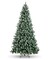 Perfect Holiday Frosted Oregon Fir with Snow Dusted Pine Cones